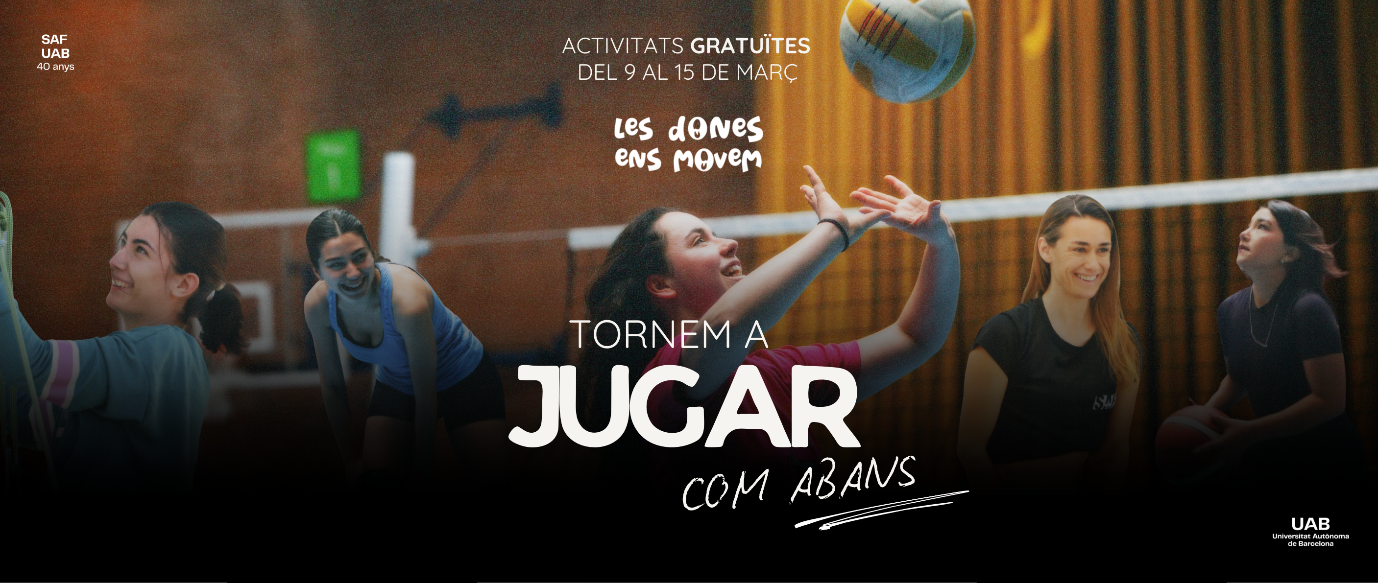 logo programa Les Dones ens Movem a la UAB